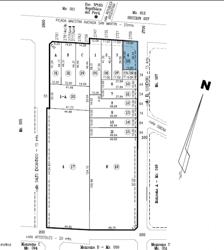 Terreno Sobre Avenida San Martin 